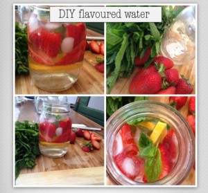 Strawberry watermelon health drink