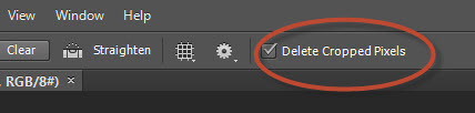 16. New Delete Cropped option in Photoshop CS6