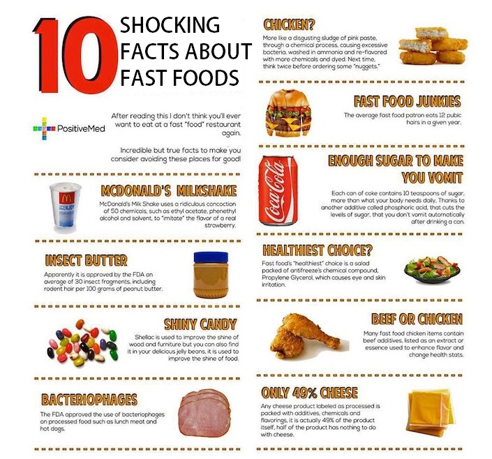 Shocking Facts about fast food - SmuGG BuGG