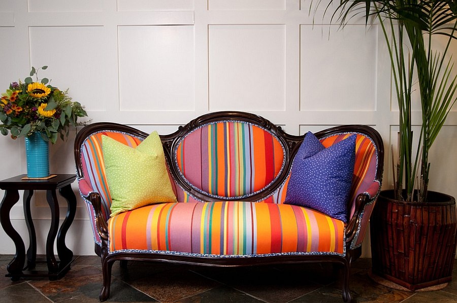 decorating-old-furniture-with-colorful-fabric